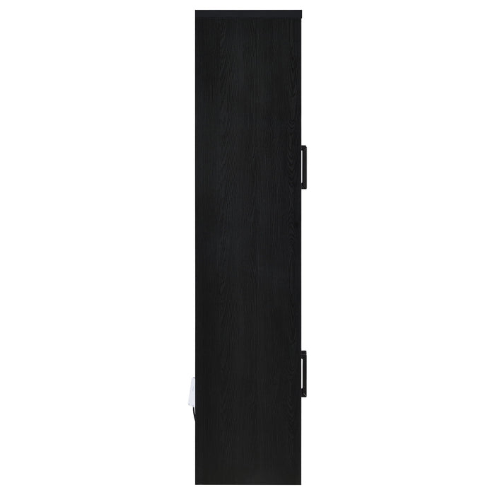 Shayne - 4 Door Display Cabinet With LED Lighting - Black