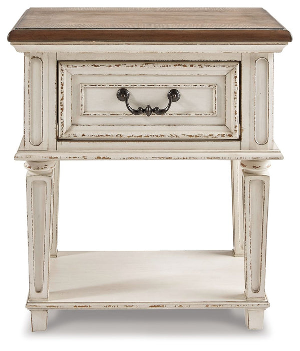 Realyn - One Drawer Night Stand - Chipped White