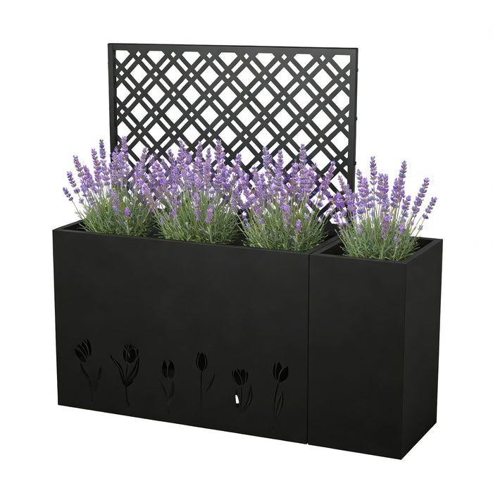 Tall Planter Raised Garden Bed With Trellis