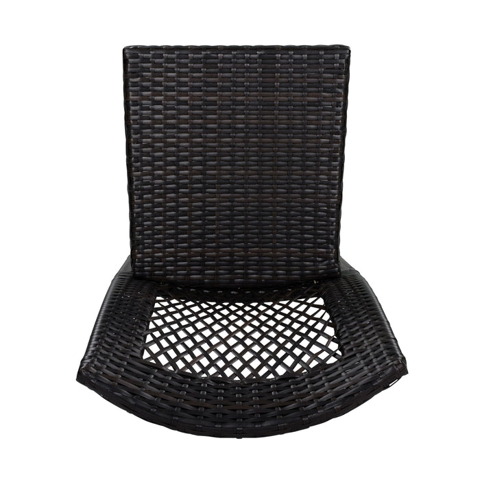 5 Piece Patio Dining Set With Chairs, Outdoor Furniture - Brown Multi / Light Teak