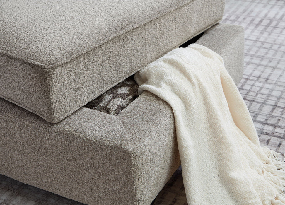 Claireah - Ottoman With Storage - Umber