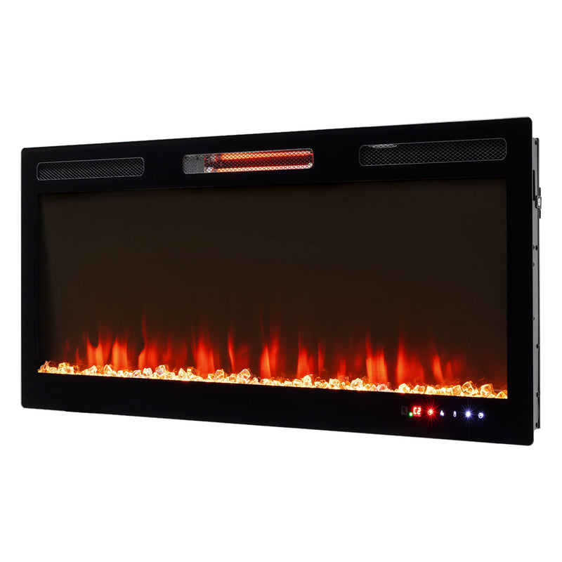 Electric Fireplace With Adjustable Flame