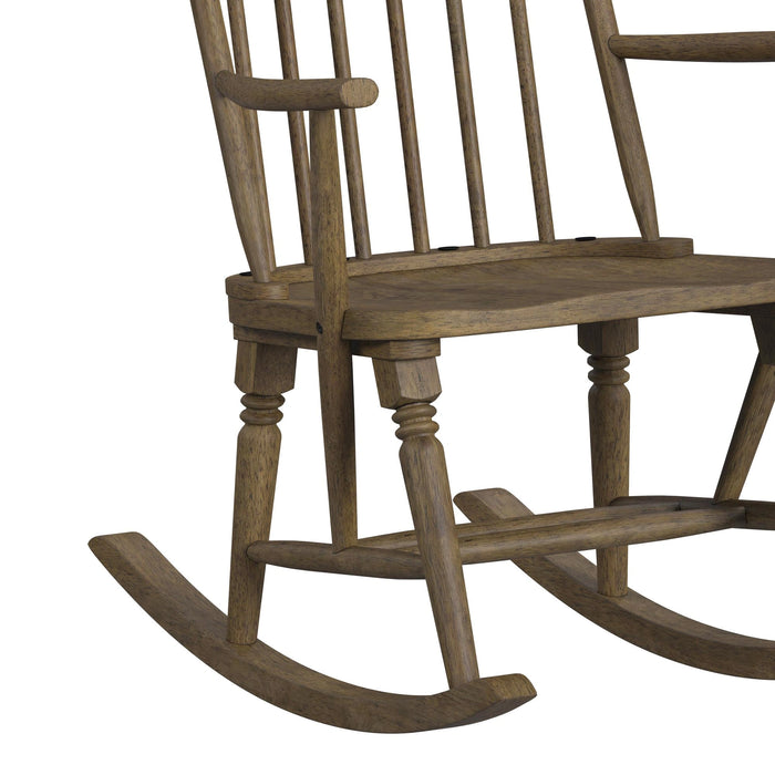 Heritage & Home Rocking Chair in Oak Brown