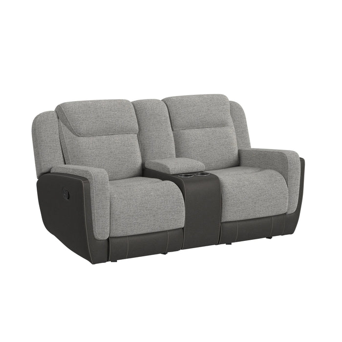 Hornet Motion Glider Loveseat with Console