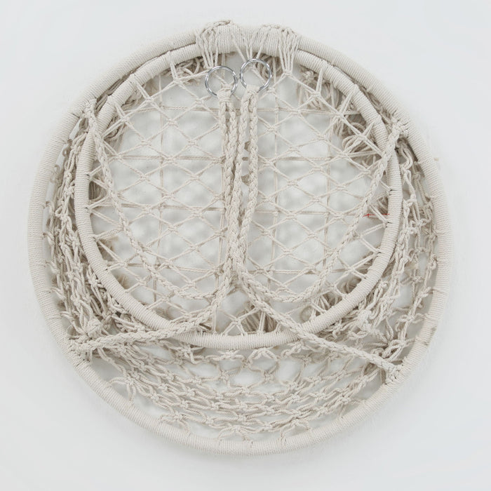 Macrame Hanging Hammock Chair, Rope Swing For Indoor And Outdoor Use