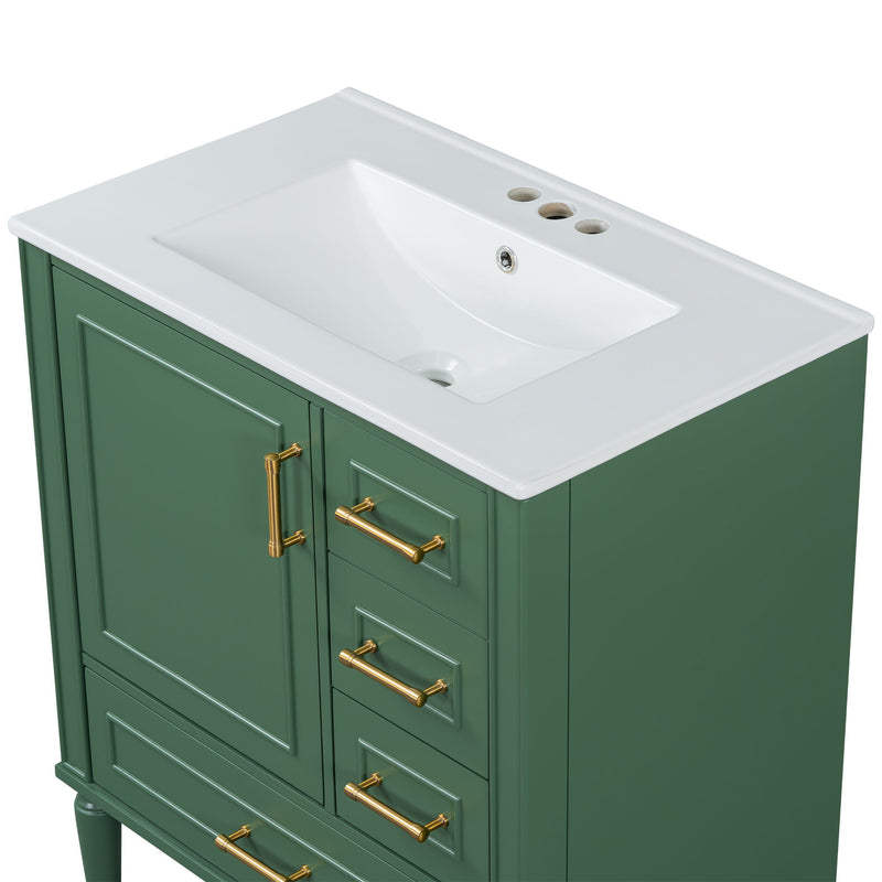 Traditional Bathroom Vanity Set With Soft Close Doors