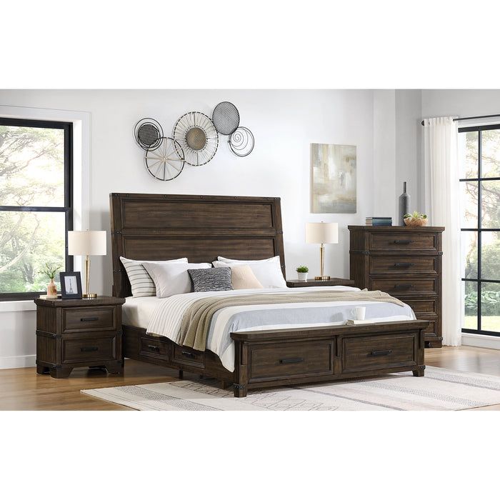 Colorado City Storage Bedroom Set in Charcoal