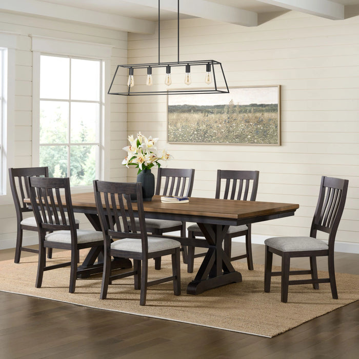 Montrose Dining Set in Espresso and Brown