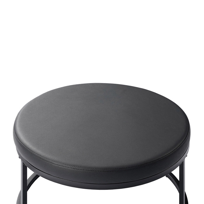 Forma - 4 Piece Occasional Set (1 Coffee, 1 Large End Table & 1 Stool, 1 Small End Table) - Black / White / Gray