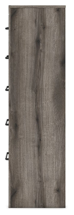 Graystorm - Five Drawer Chest - Brown Gray