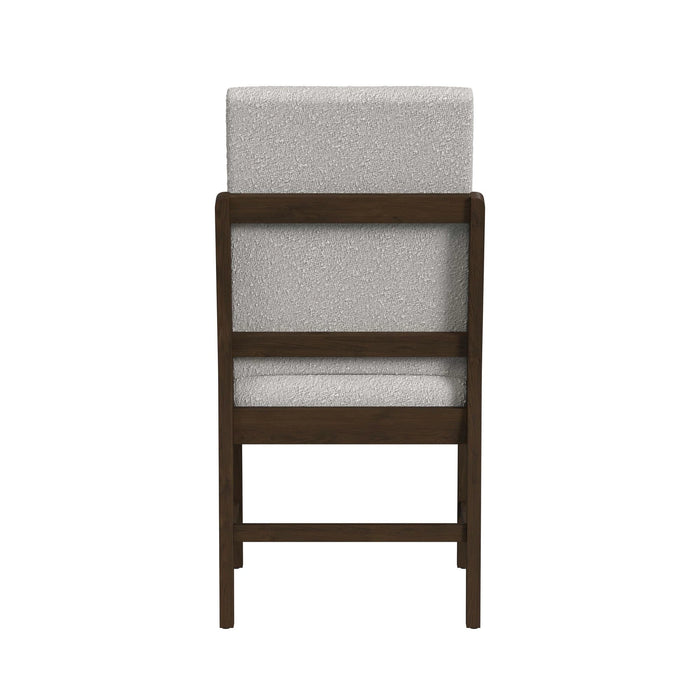 Brisbane Standard Height Dining Set in Brown-Table and Four Fabric Chairs