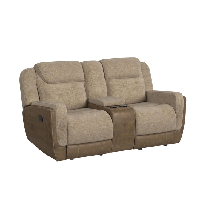 Hornet Motion Glider Loveseat with Console