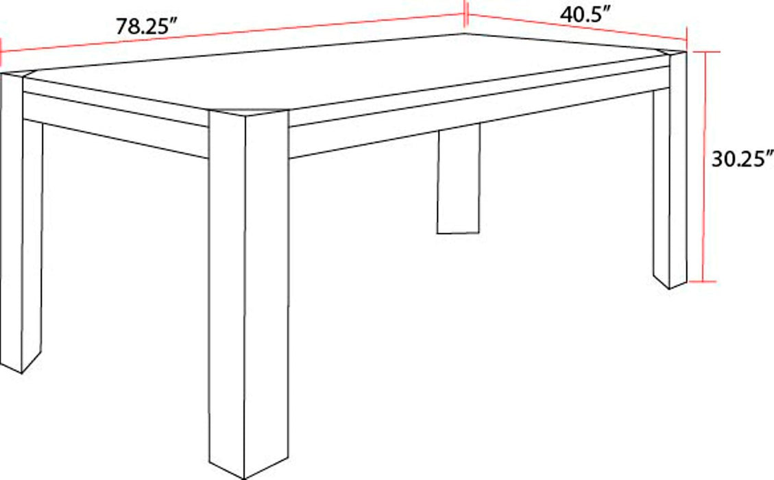 Cedar Fork - Dining Table With 6 Ladderback Chairs - Smoked Arabica