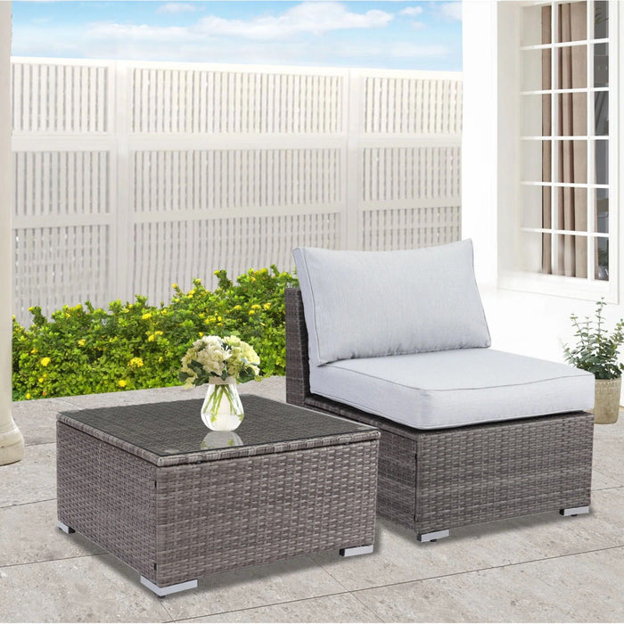 Modern Patio Set With Coffee Table