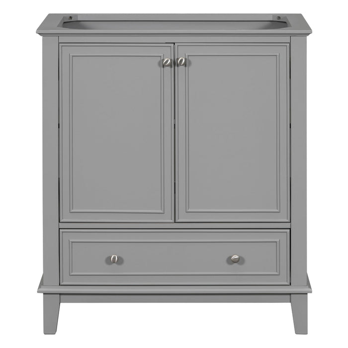 Modern Bathroom Vanity Base Only With Doors And Drawer