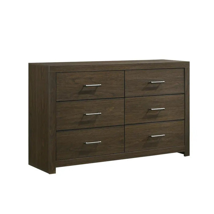 Elements International Hendricks Youth Dresser in Brown Grey image