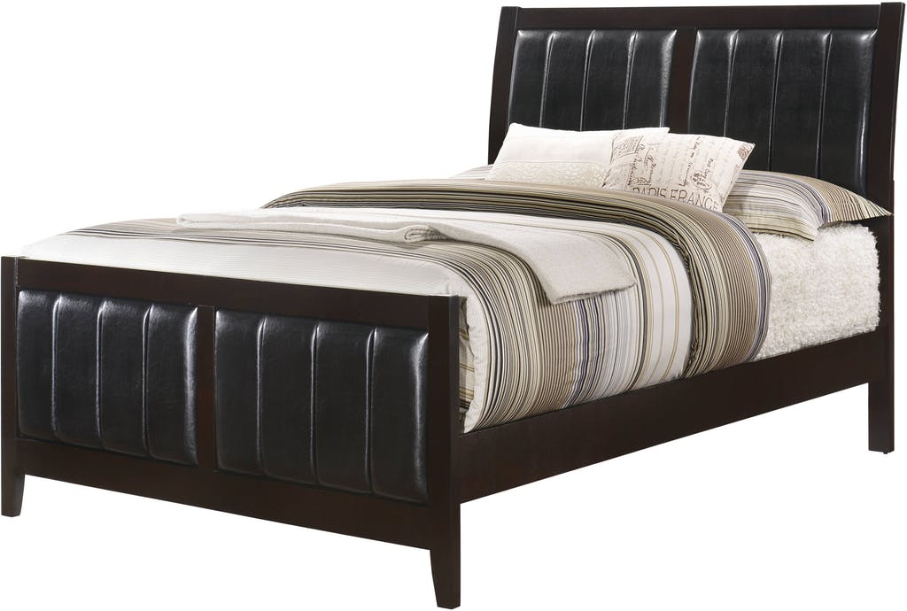 Elements International Lawrence King Panel Bed in Espresso Lacquer image