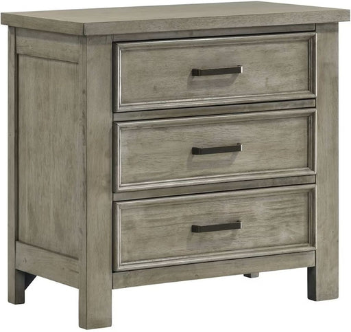 Elements International Sullivan Nightstand in Drift Grey image