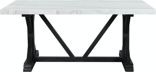 Elements International Tuscany Dining Table in Black/White image